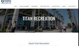 
							         Titan Recreation - Associated Students, CSUF								  
							    