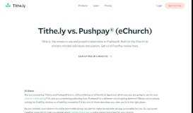 
							         Tithe.ly vs Pushpay (eChurch)								  
							    