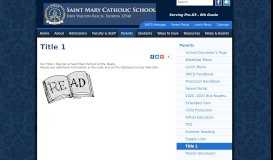 
							         Title 1 | Saint Mary Catholic School | Fort Walton Beach, FL								  
							    