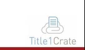 
							         -Title I Crate – Charter Institute at Erskine								  
							    