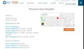 
							         Titusville Area Hospital | Meadville Medical Center								  
							    