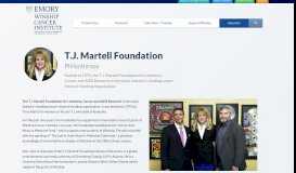 
							         T.J. Martell Foundation | Winship Cancer Institute								  
							    