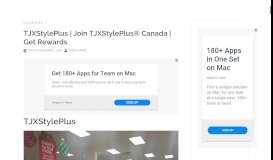 
							         TJXStylePlus | Join TJXStylePlus® Canada | Get Free Rewards								  
							    