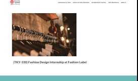 
							         (TKY-330) Fashion Design Internship at Fashion Label - INTERNSHIP ...								  
							    