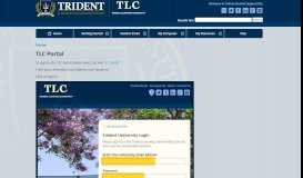 
							         TLC Portal | Trident Student Support								  
							    