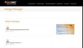 
							         Téléchargements - gestionnaire d'énergie EnergyManager ... - Solarwatt								  
							    