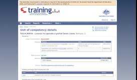 
							         TLILIC3007A - Licence to operate a portal boom crane - training.gov.au								  
							    