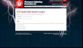 
							         TLP AutoCAD Detail Login - Thompson Lightning Protection								  
							    
