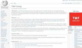 
							         TMF Group - Wikipedia								  
							    