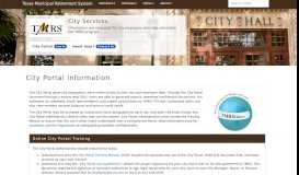 
							         TMRS • City Portal Information								  
							    