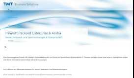 
							         TMT und HPE/Aruba: Enterprise Class Wireless Networking								  
							    