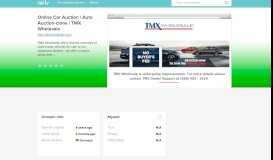 
							         tmxwholesale.com - Online Car Auction | Auto Auct... - TMX ...								  
							    
