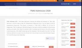 
							         TNAU Admission 2020 - Dates, Eligibility, Application Form ...								  
							    