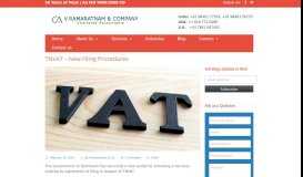 
							         TNVAT – New Filing Procedures - Chartered Accountant Firms in ...								  
							    