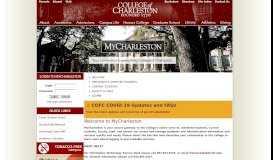 
							         to login - MyCharleston - College of Charleston								  
							    