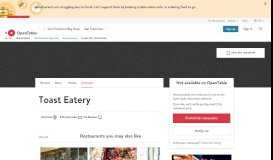 
							         Toast Eatery Restaurant - San Francisco, CA | OpenTable								  
							    