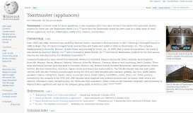 
							         Toastmaster (appliances) - Wikipedia								  
							    