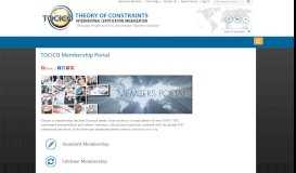 
							         TOCICO Membership Portal - Theory of Constraints International ...								  
							    