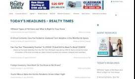
							         Today's Headlines - Realty Times								  
							    