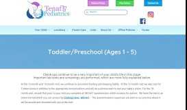 
							         Toddler/Preschool - Tenafly Pediatrics								  
							    