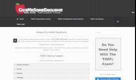 
							         TOEFL FAQ | GiveMeSomeEnglish!!! - TOEFL Portal								  
							    