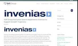 
							         Toft Group Executive Search Implements Invenias to Support Growth ...								  
							    