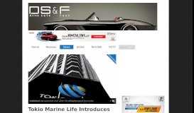 
							         Tokio Marine Life Introduces Online Claims Service | Drive Safe and Fast								  
							    