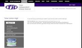 
							         Tolar Junior High / STAAR Student Portal (results)								  
							    