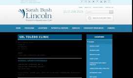 
							         Toledo Clinic | Sarah Bush Lincoln Health System								  
							    
