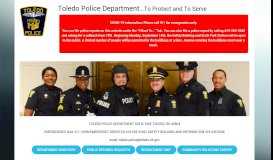 
							         Toledo Police Department - To Protect and To Serve								  
							    