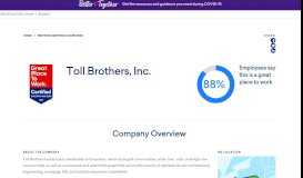 
							         Toll Brothers, Inc. - Great Place To Work United States								  
							    