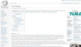 
							         Toll Group - Wikipedia								  
							    