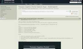 
							         Tomato Captive Portal Splash Page - Redesigned - TomatoUSB								  
							    
