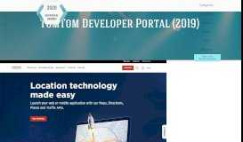 
							         TomTom Developer Portal | DevPortal Awards								  
							    