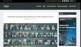 
							         TomTom launches new service to find parking spots - ERTICO ...								  
							    