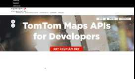 
							         TomTom Maps APIs for Developers | TomTom Developer Portal								  
							    