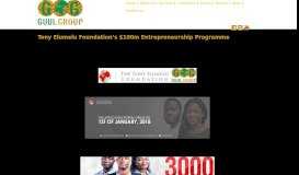 
							         Tony Elumelu Foundation's Entrepreneurship Programme 2018								  
							    