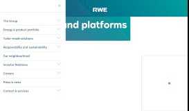 
							         Tools and platforms - RWE AG								  
							    
