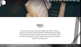 
							         Tools - Decca Publishing								  
							    