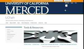 
							         Tools & Resources - UCPath - UC Merced								  
							    