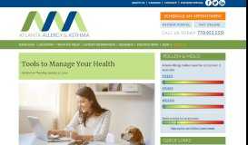 
							         Tools to Manage Your Health | Atlanta Allergy & Asthma								  
							    