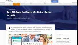 
							         Top 10 Apps to Order Medicine Online in India - Mobisoft Infotech								  
							    