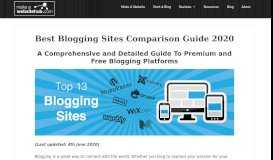 
							         Top 10 Best Blogging Sites 2019 - Free and Paid Platforms Compared								  
							    