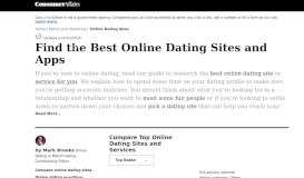 
							         Top 10 Best Online Dating Sites | ConsumerAffairs								  
							    
