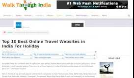 
							         Top 10 Best Online Travel Websites in India For Holiday								  
							    