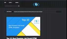 
							         Top 10: Best Premium Job Portal HTML Templates | Our Code World								  
							    