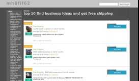 
							         top 10 find business ideas and get free shipping - mh8fif62								  
							    