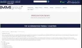
							         Top 10 Immigration Friendly Countries - Immigroup - We Are ...								  
							    