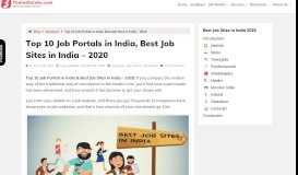 
							         Top 10 Job Portals in India, Best Job Sites in India | TheIndiaJobs.Com								  
							    