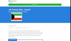 
							         Top 10 Job Posting Sites in Kuwait (Updated for 2019) - Betterteam								  
							    